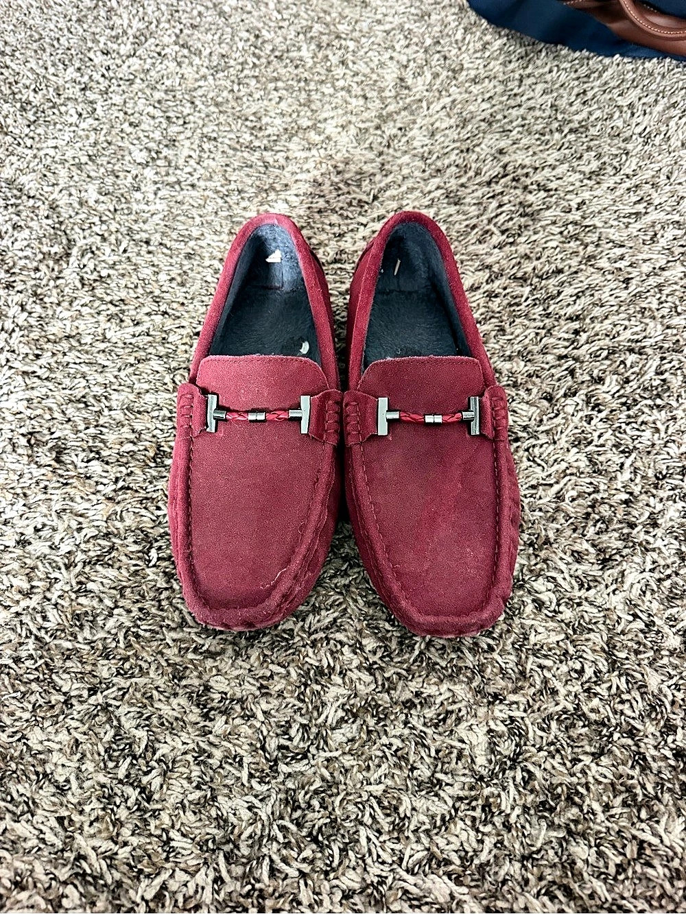 Men's Bit Loafers in Red